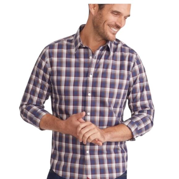 NWT UNTUCKit Wrinkle-free Barossa Button Down Plaid Oxford Shirt- XXL Tall - Picture 1 of 13